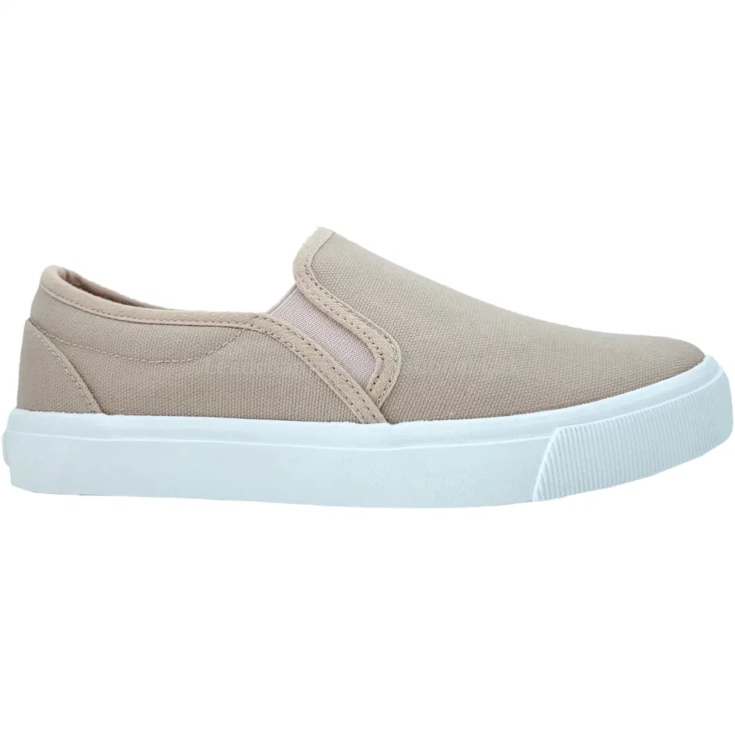 Classic Comfortable Canvas Women Shoes Loafer Slip-on Soft Casual Shoes Elastic Band Shoes