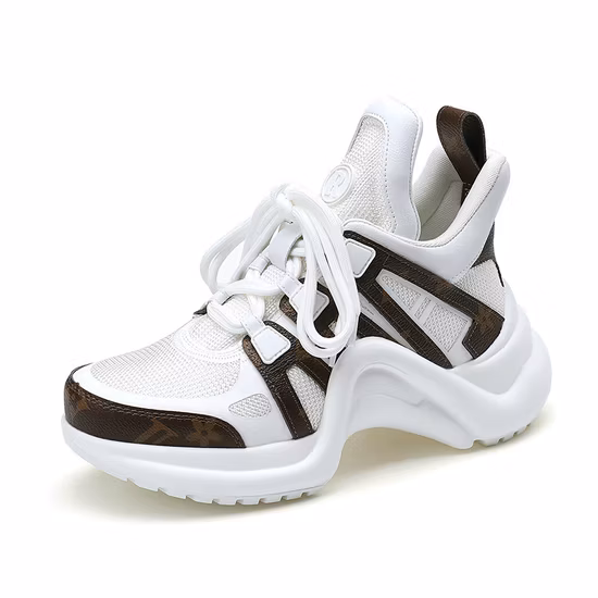 Moda PU respirável masculino e feminino renda colar sapatos casuais calçados esportivos